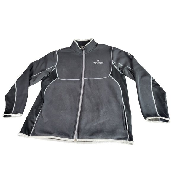 Under Armour Heatgear Mens Jacket Size XL Black Full Zip High Neck Athleisure - Picture 1 of 11